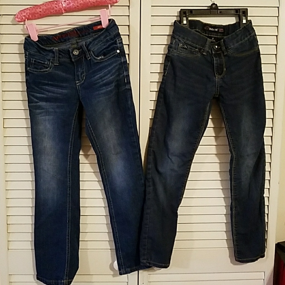 2 pair girls jeans